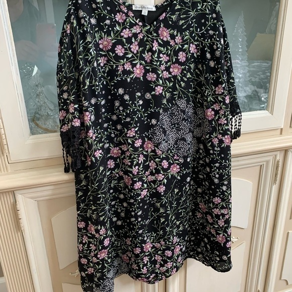 Charlotte Russe mini dress size M made in USA. Cold shoulder with strap lace - Picture 5 of 11